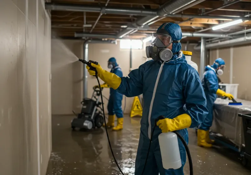 Basement Sanitization and Antimicrobial Treatment process in Saint Joseph, MN